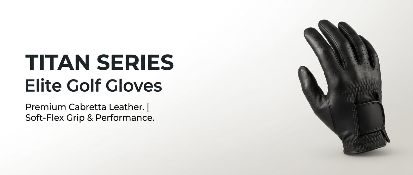 Malqor International Titan Series Elite Golf Gloves — premium Cabretta leather, soft-flex grip and performance